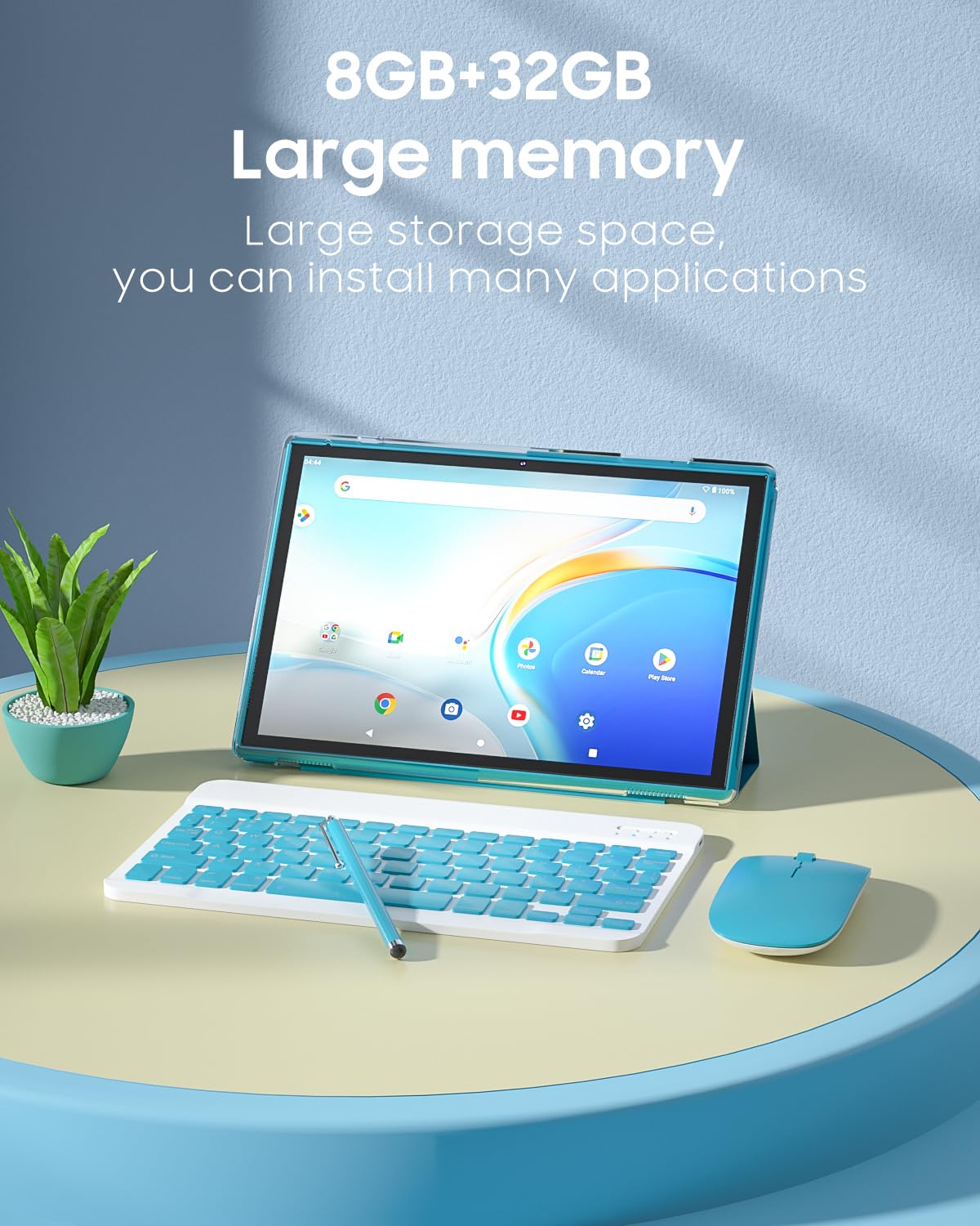 AUMI 10.1 Inch Tablet + Keyboard タブレット Amazon.com : Tablet 2 in 1 Tablets 10 inch Android 14 Tablet Set